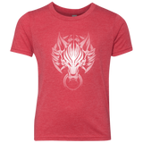 T-Shirts Vintage Red / YXS Cloudy Wolf Youth Triblend T-Shirt