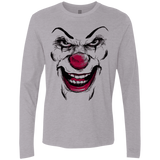T-Shirts Heather Grey / Small Clown Face Men's Premium Long Sleeve