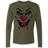T-Shirts Military Green / Small Clown Face Men's Premium Long Sleeve