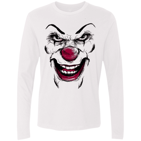 T-Shirts White / Small Clown Face Men's Premium Long Sleeve