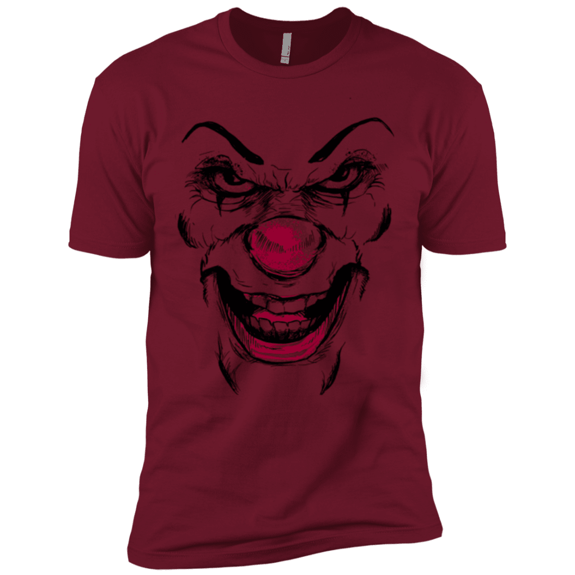 T-Shirts Cardinal / X-Small Clown Face Men's Premium T-Shirt