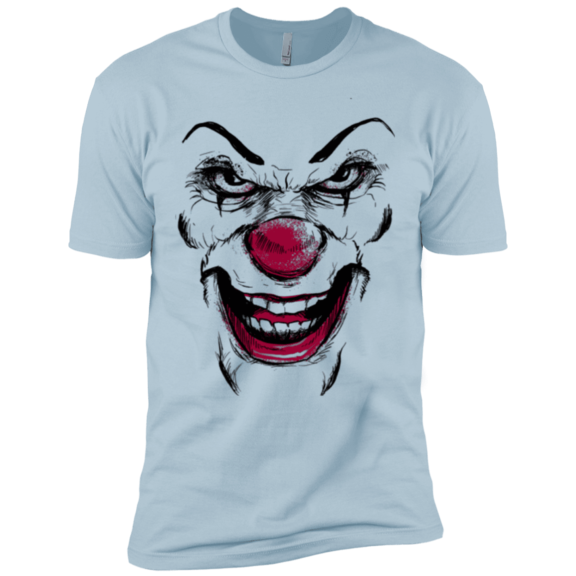 T-Shirts Light Blue / X-Small Clown Face Men's Premium T-Shirt