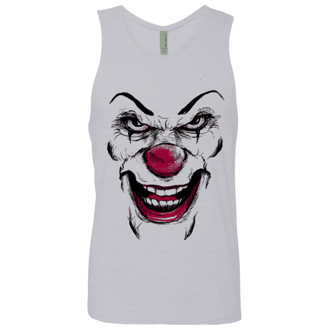 T-Shirts Heather Grey / Small Clown Face Men's Premium Tank Top