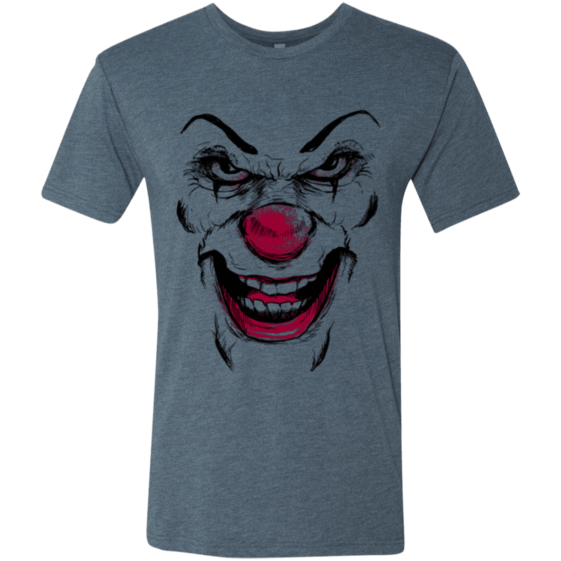 T-Shirts Indigo / Small Clown Face Men's Triblend T-Shirt