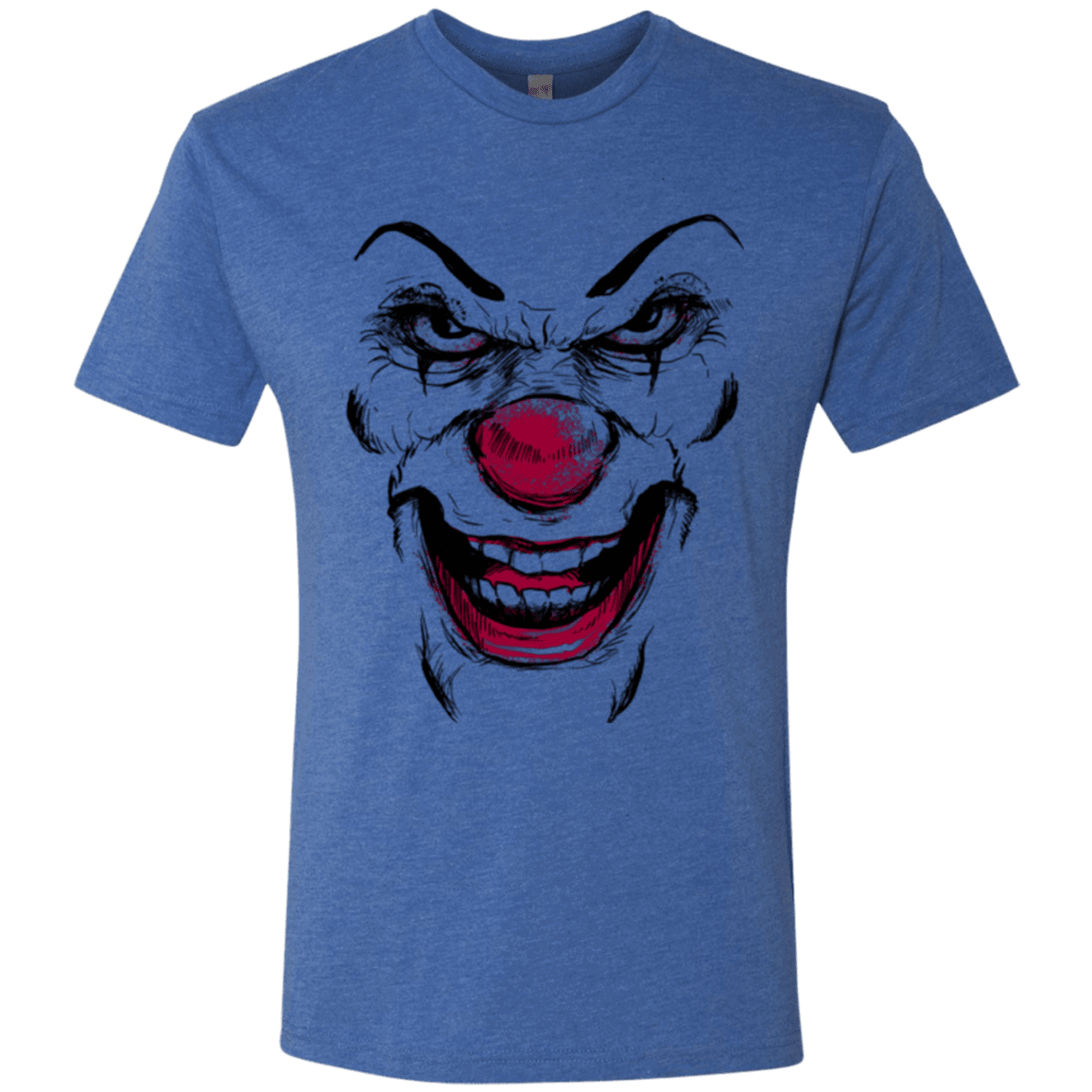 T-Shirts Vintage Royal / Small Clown Face Men's Triblend T-Shirt