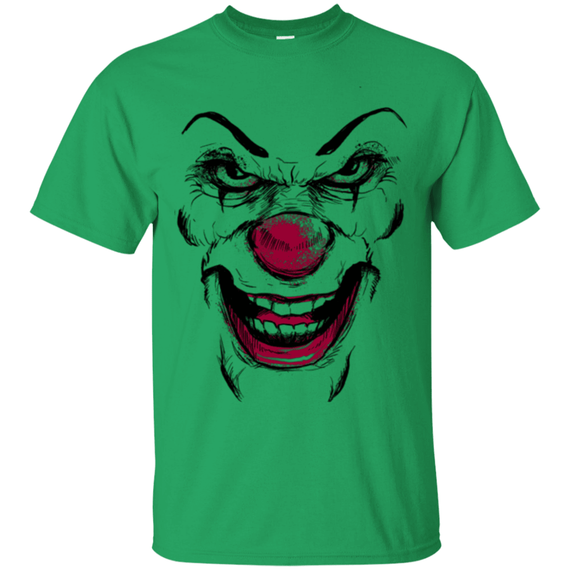 T-Shirts Irish Green / Small Clown Face T-Shirt