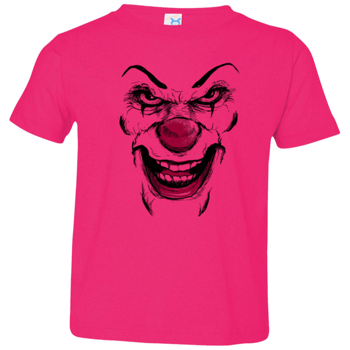 T-Shirts Hot Pink / 2T Clown Face Toddler Premium T-Shirt