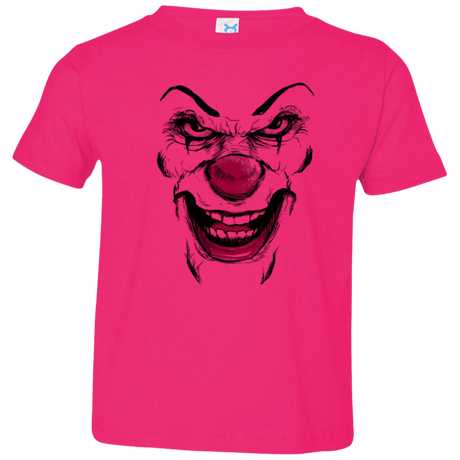 T-Shirts Hot Pink / 2T Clown Face Toddler Premium T-Shirt