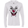 T-Shirts Heather White / X-Small Clown Face Triblend Long Sleeve Hoodie Tee