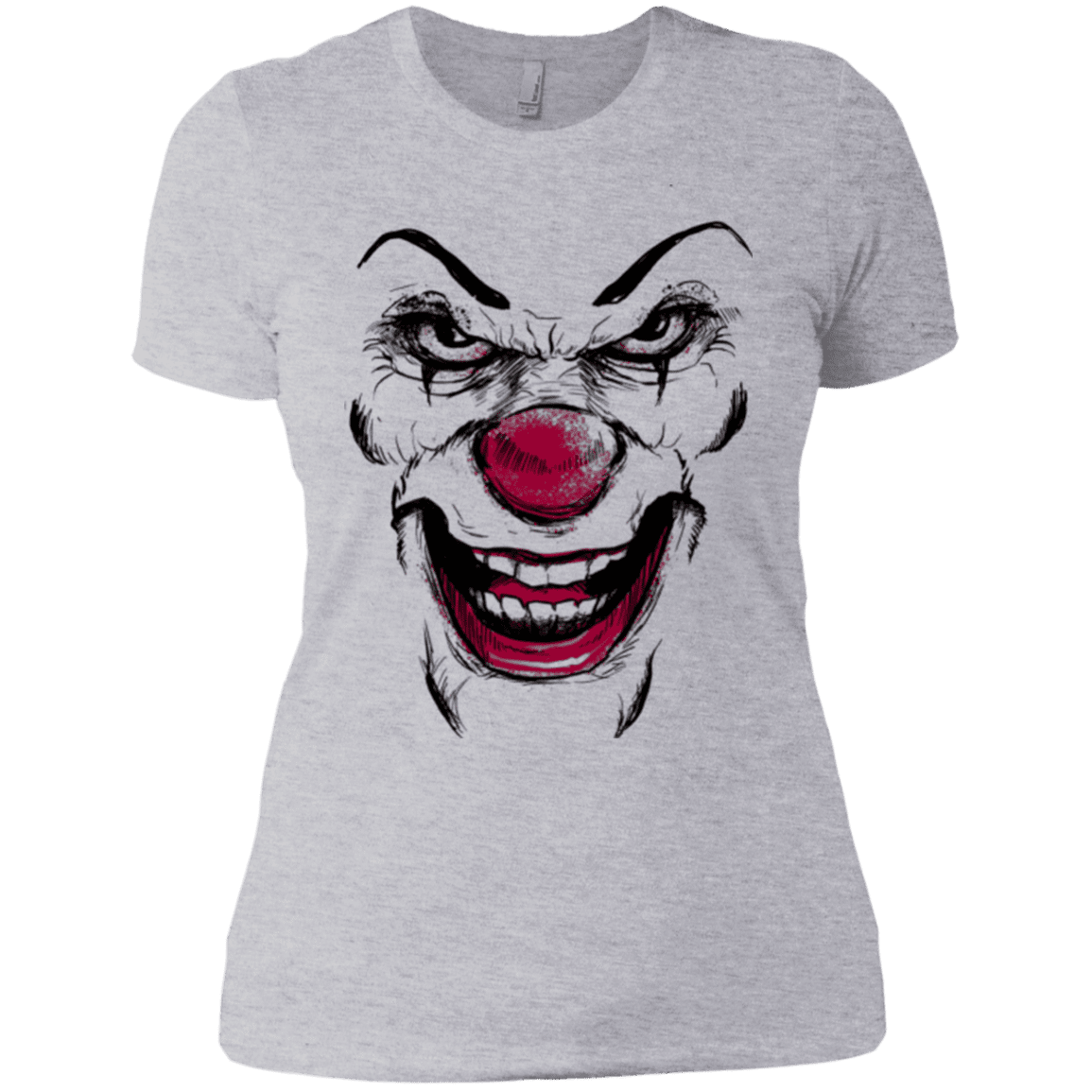 T-Shirts Heather Grey / X-Small Clown Face Women's Premium T-Shirt