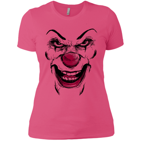 T-Shirts Hot Pink / X-Small Clown Face Women's Premium T-Shirt