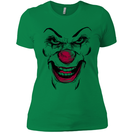 T-Shirts Kelly Green / X-Small Clown Face Women's Premium T-Shirt
