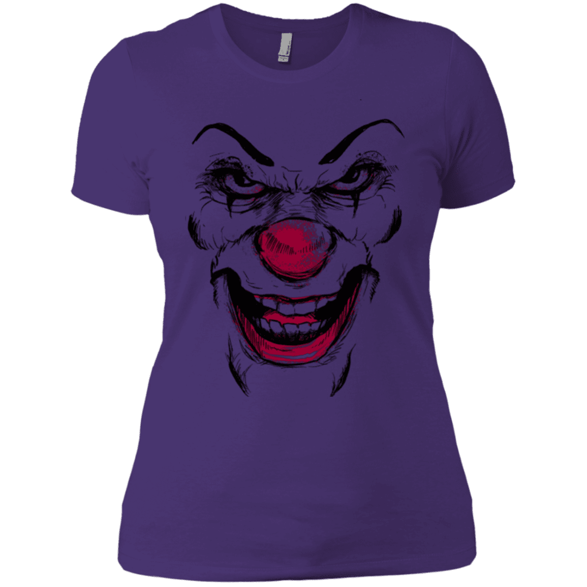 T-Shirts Purple / X-Small Clown Face Women's Premium T-Shirt