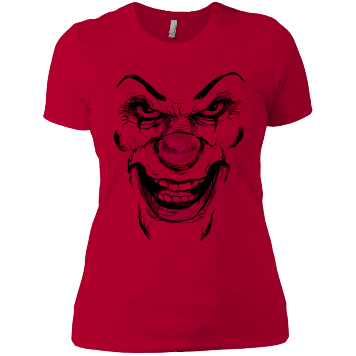 T-Shirts Red / X-Small Clown Face Women's Premium T-Shirt