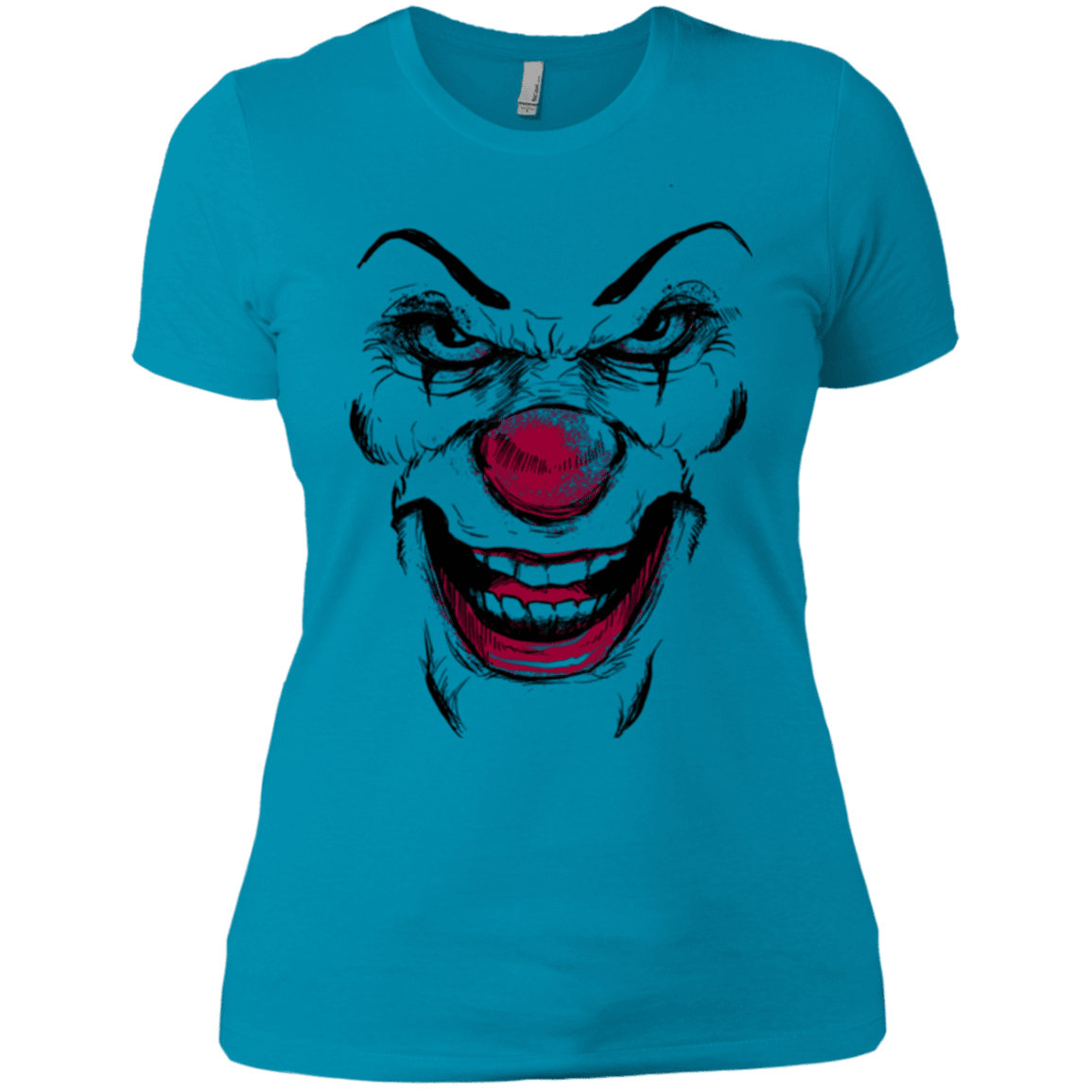 T-Shirts Turquoise / X-Small Clown Face Women's Premium T-Shirt