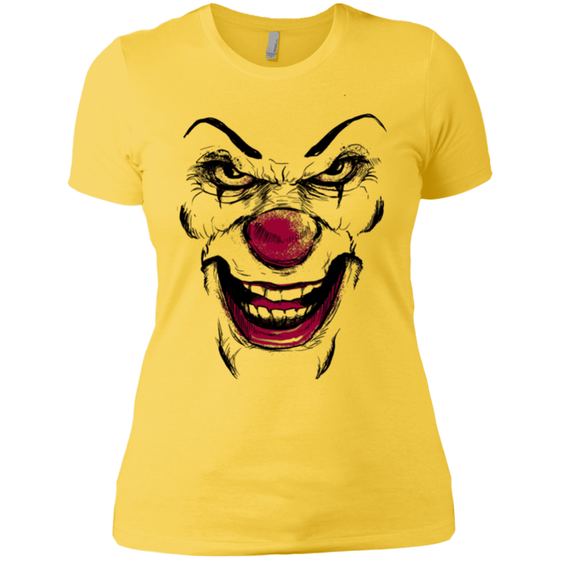 T-Shirts Vibrant Yellow / X-Small Clown Face Women's Premium T-Shirt