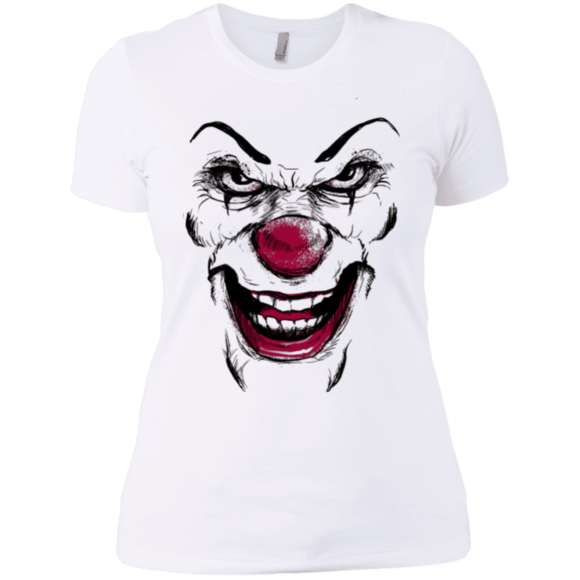 T-Shirts White / X-Small Clown Face Women's Premium T-Shirt