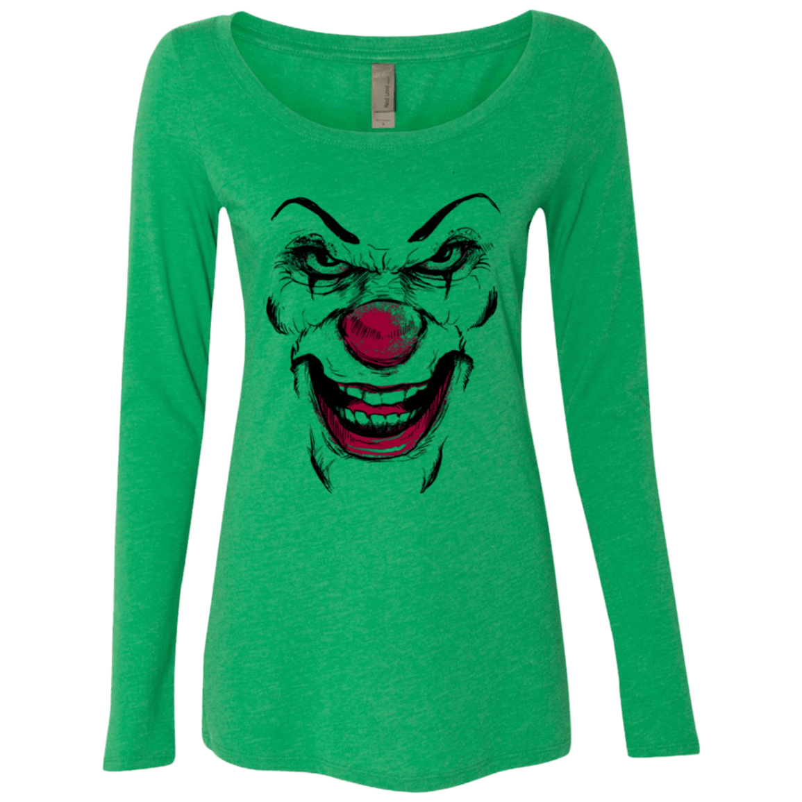 T-Shirts Envy / Small Clown Face Women's Triblend Long Sleeve Shirt