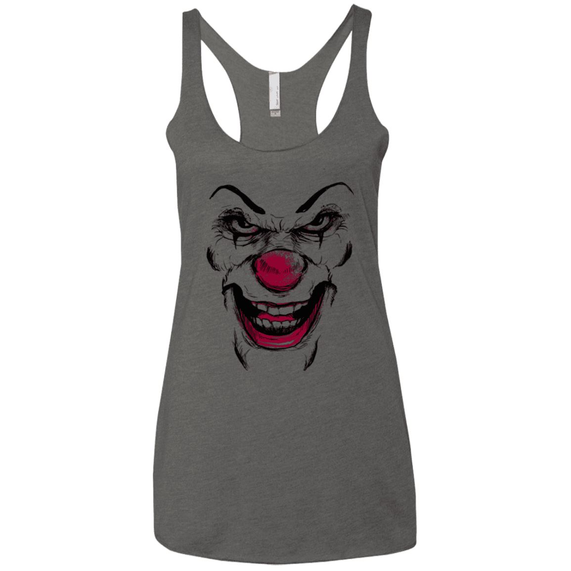 T-Shirts Premium Heather / X-Small Clown Face Women's Triblend Racerback Tank