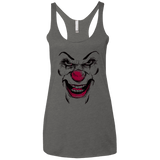 T-Shirts Premium Heather / X-Small Clown Face Women's Triblend Racerback Tank