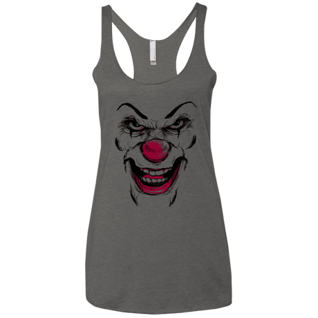 T-Shirts Premium Heather / X-Small Clown Face Women's Triblend Racerback Tank