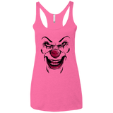 T-Shirts Vintage Pink / X-Small Clown Face Women's Triblend Racerback Tank