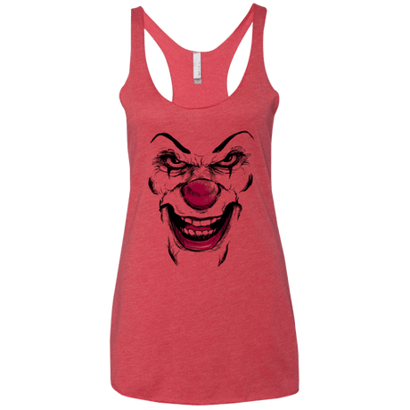 T-Shirts Vintage Red / X-Small Clown Face Women's Triblend Racerback Tank