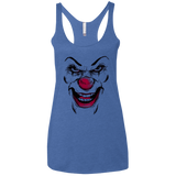 T-Shirts Vintage Royal / X-Small Clown Face Women's Triblend Racerback Tank