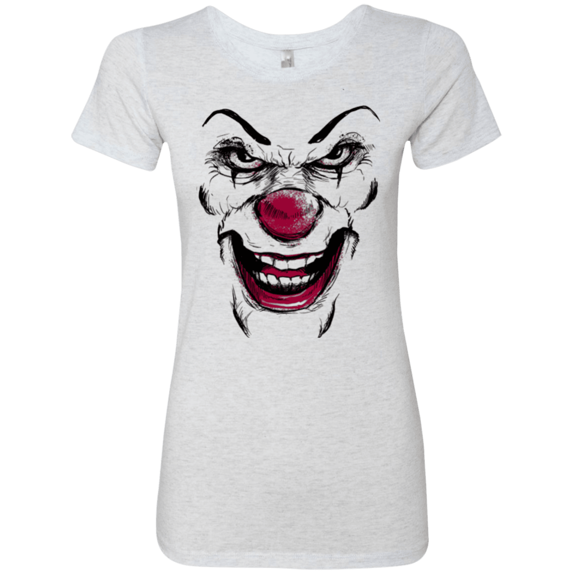 T-Shirts Heather White / Small Clown Face Women's Triblend T-Shirt