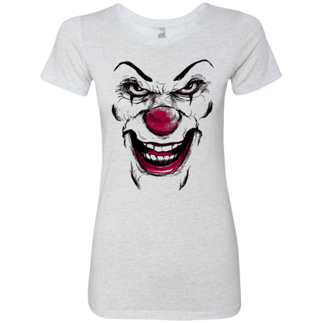 T-Shirts Heather White / Small Clown Face Women's Triblend T-Shirt