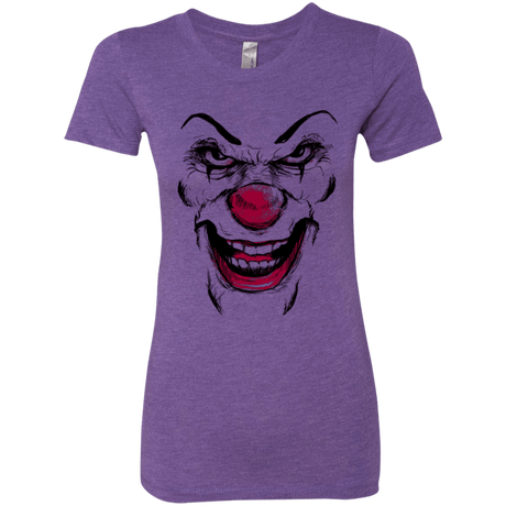 T-Shirts Purple Rush / Small Clown Face Women's Triblend T-Shirt