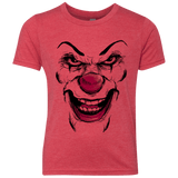 T-Shirts Vintage Red / YXS Clown Face Youth Triblend T-Shirt