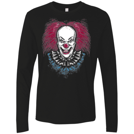 T-Shirts Black / Small Clown Horror Men's Premium Long Sleeve