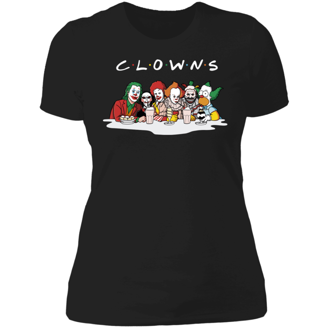 T-Shirts Black / X-Small CLOWNS Women's Premium T-Shirt