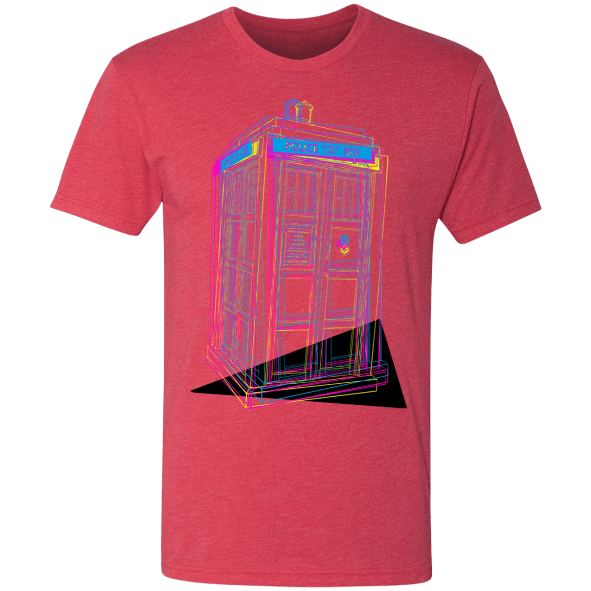 T-Shirts Vintage Red / S CMY Box Men's Triblend T-Shirt