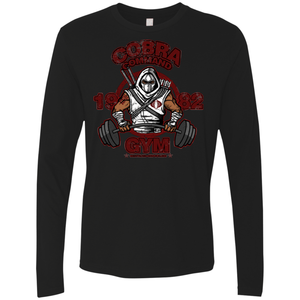 T-Shirts Black / Small Cobra Command Gym Men's Premium Long Sleeve