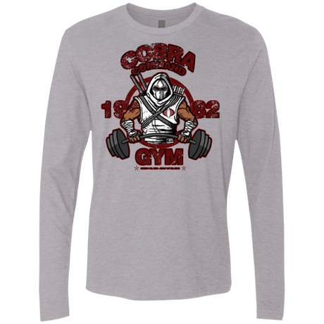 T-Shirts Heather Grey / Small Cobra Command Gym Men's Premium Long Sleeve