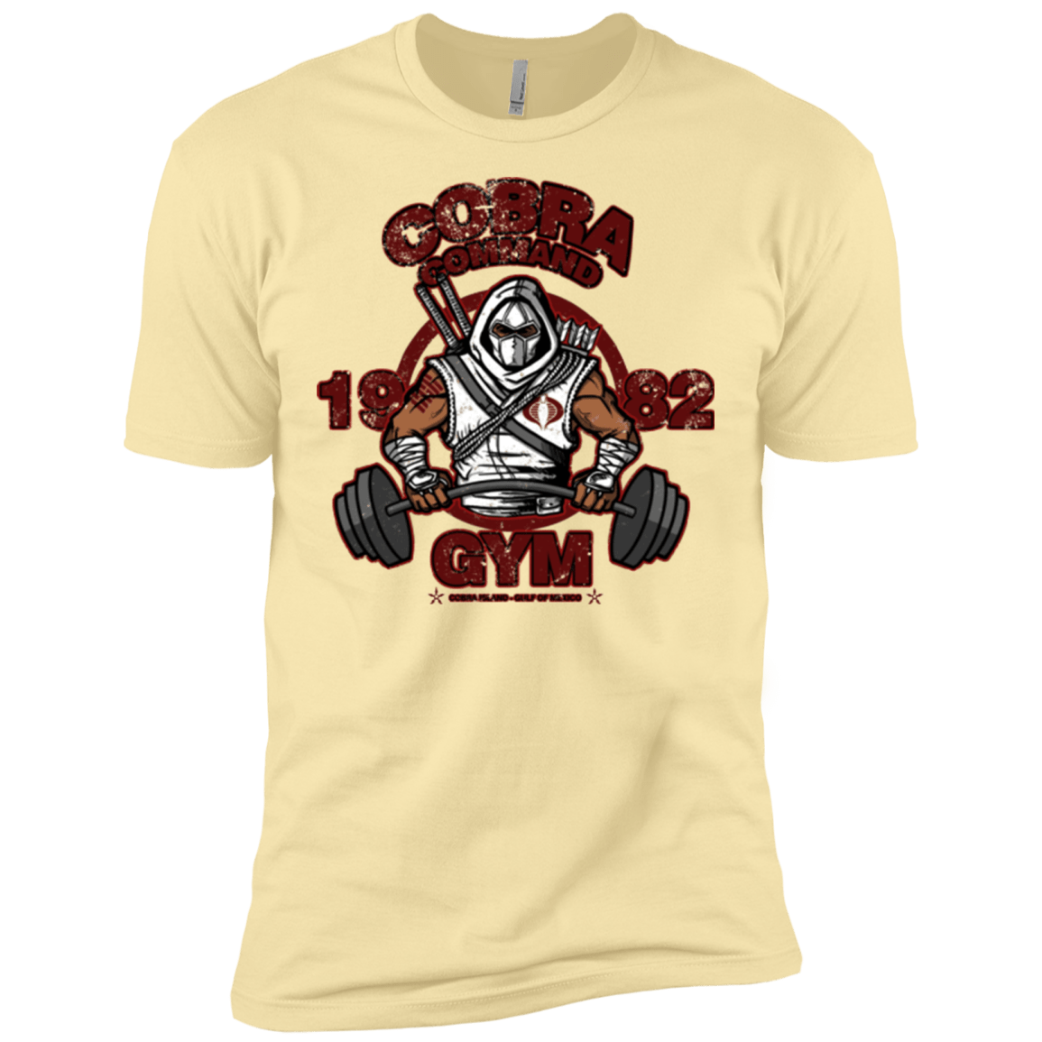 T-Shirts Banana Cream / X-Small Cobra Command Gym Men's Premium T-Shirt