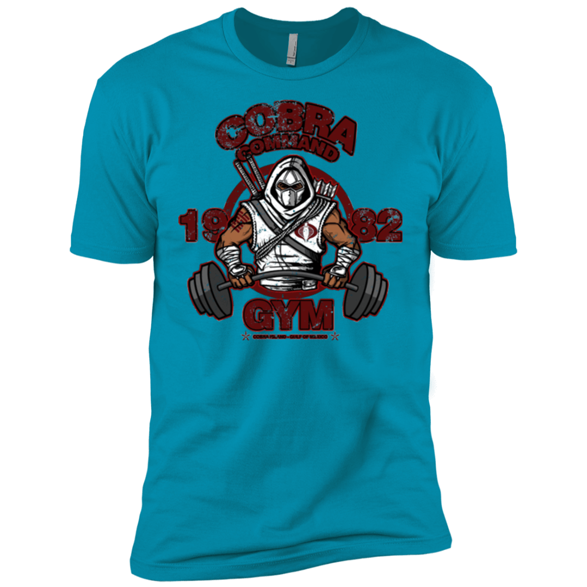 T-Shirts Turquoise / X-Small Cobra Command Gym Men's Premium T-Shirt