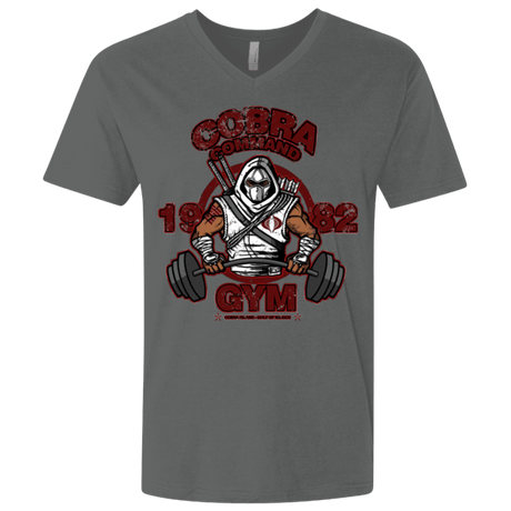 T-Shirts Heavy Metal / X-Small Cobra Command Gym Men's Premium V-Neck