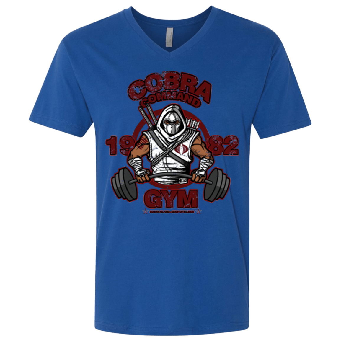 T-Shirts Royal / X-Small Cobra Command Gym Men's Premium V-Neck