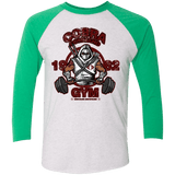 T-Shirts Heather White/Envy / X-Small Cobra Command Gym Triblend 3/4 Sleeve
