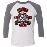 T-Shirts Heather White/Premium Heather / X-Small Cobra Command Gym Triblend 3/4 Sleeve