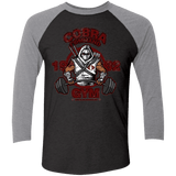 T-Shirts Vintage Black/Premium Heather / X-Small Cobra Command Gym Triblend 3/4 Sleeve