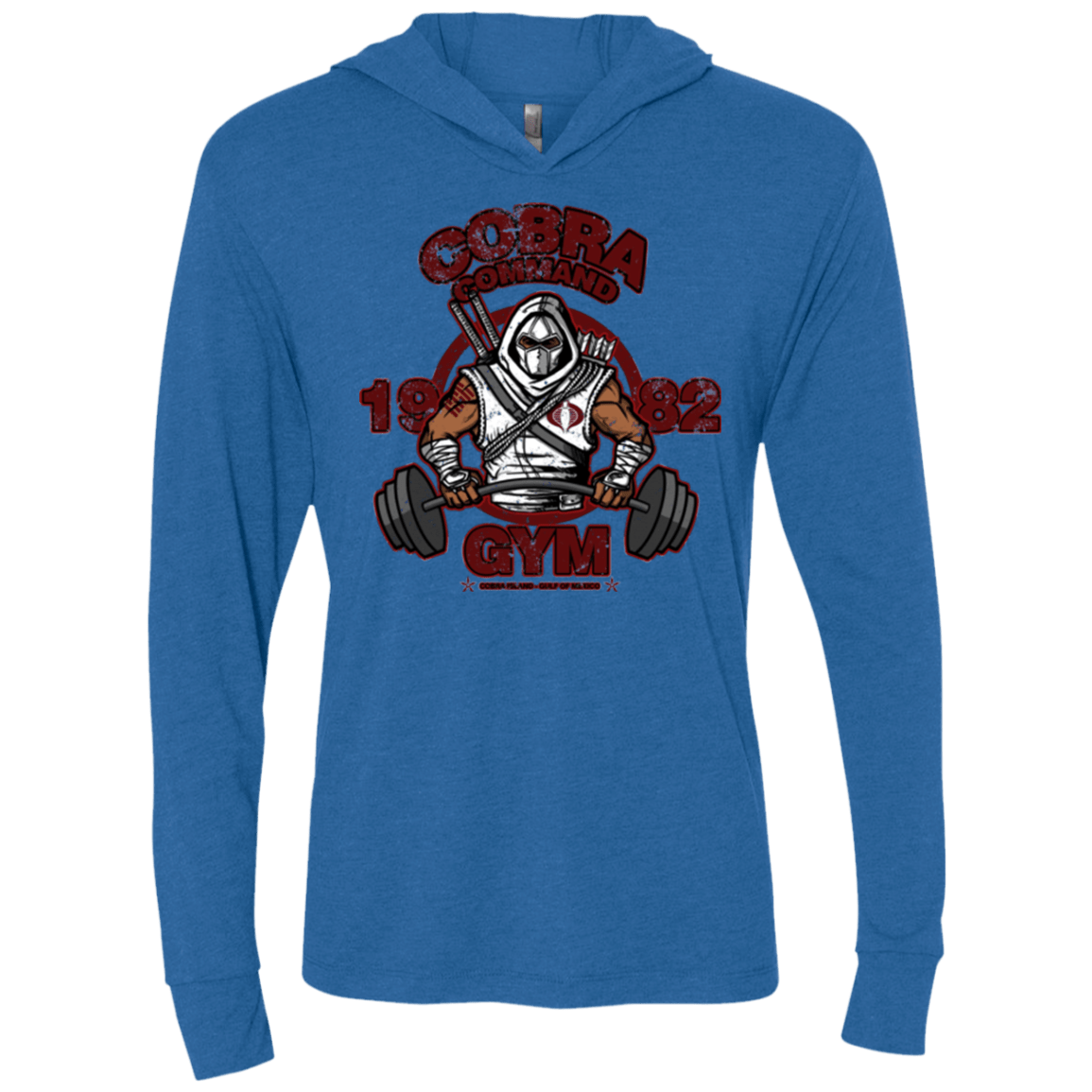 T-Shirts Vintage Royal / X-Small Cobra Command Gym Triblend Long Sleeve Hoodie Tee