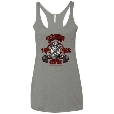 T-Shirts Venetian Grey / X-Small Cobra Command Gym Women's Triblend Racerback Tank