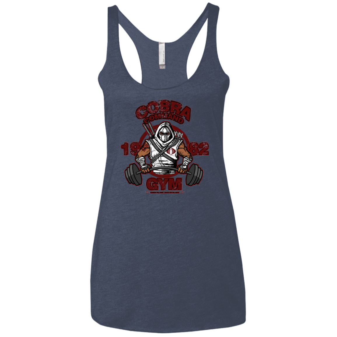 T-Shirts Vintage Navy / X-Small Cobra Command Gym Women's Triblend Racerback Tank