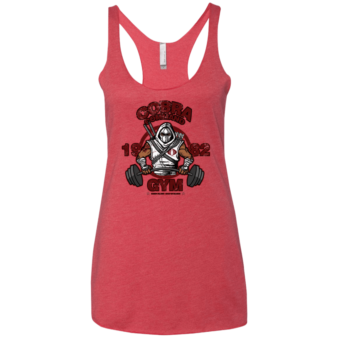 T-Shirts Vintage Red / X-Small Cobra Command Gym Women's Triblend Racerback Tank