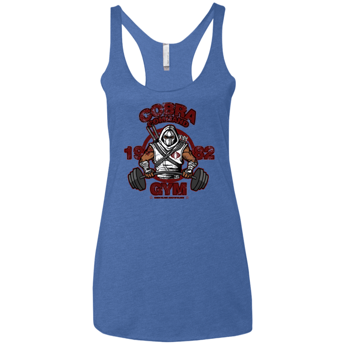 T-Shirts Vintage Royal / X-Small Cobra Command Gym Women's Triblend Racerback Tank