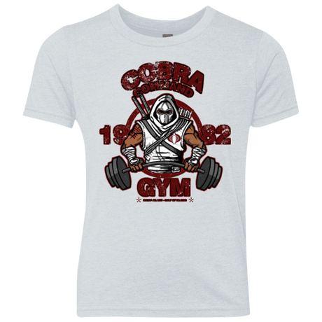 T-Shirts Heather White / YXS Cobra Command Gym Youth Triblend T-Shirt
